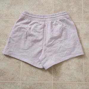Athleta Forever Fleece Lilac Sky Shorts, Size S